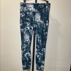 Fabletics PureLuxe Blue Tie-Dye Leggings